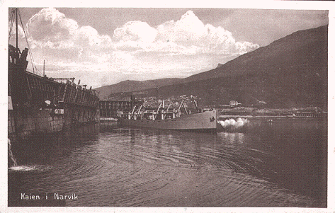 Steamship SIR ERNEST CASSEL (photo in Narvik) 