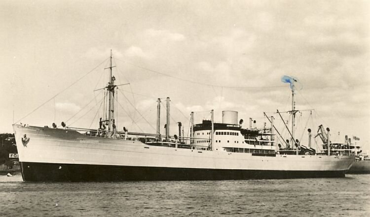 M/S Arica of SEAL just after trial runs. She reached a speed of 21kts in trials.