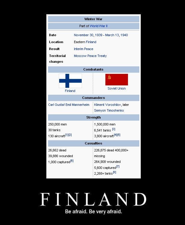 Finland - Be Afraid. Be Very Afraid!
