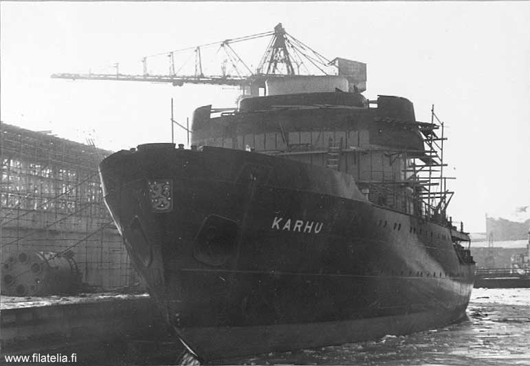 The "Karhu" Class icebreakers - here the first of the class being finished at Hietalahden telakka yard, Helsinki 
