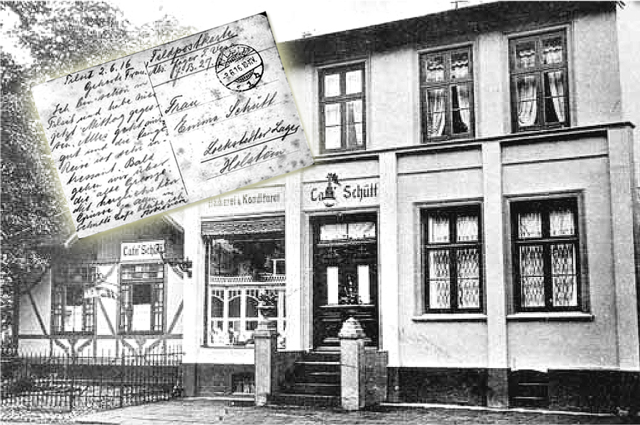 Cafe Schütt. was popular with the Finnish Jaegers